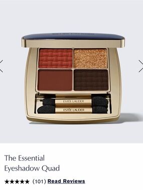 Estee Lauder Eyeshadow Quad Copper, Gold, Brown & Terracotta color getaway NWT